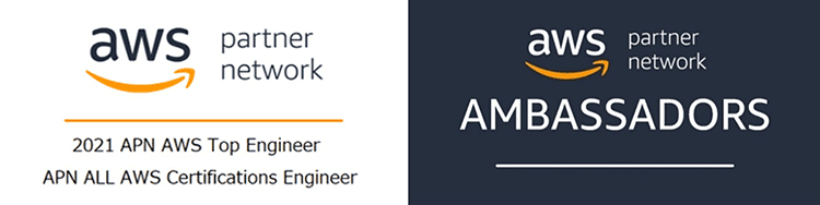 AWS Partner Network (APN) 「2021 APN AWS Top Engineer」「APN ALL AWS Certifications Engineer」「APN Ambassadors」