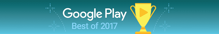 Google Play 「ベスト オブ 2017」のアプリ エンターテイメント部門で入賞